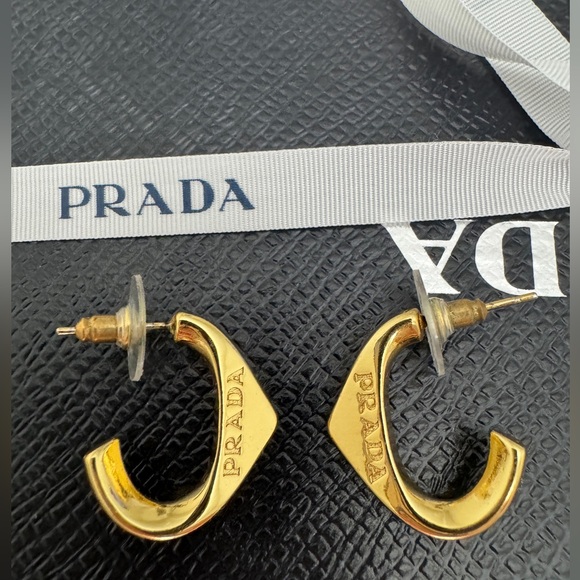 Prada Gold Earrings - Picture 2 of 6